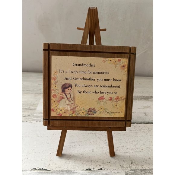 Small wooden easel with grandmother saying - Picture 1 of 7